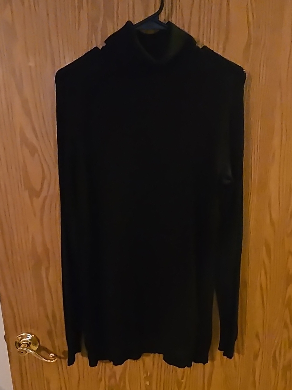Carolyn Taylor Black Ribbed Turtleneck Sweater